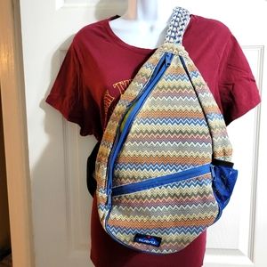 Kavu Paxton Pack - Fall Wave.  19" x 9" x 5"Fabric: Cotton / Polyester Blend